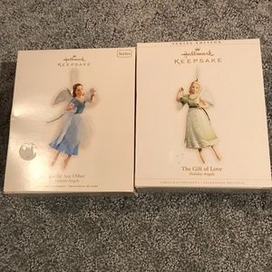 2 angel Hallmark Keepsake ornaments